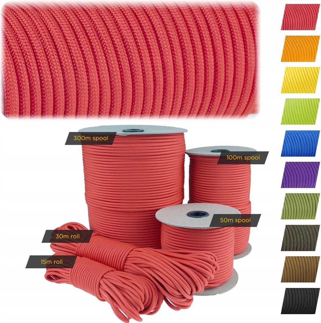 EdcX 4 Mm Reflecterend Paracord 550  15, 30, 50 M Scheurbestendig Parachutekoord Voor Overleving Gemaakt Van 100 Nylon Type Iii Met 7 Draden In Vele Kleuren 2706752845