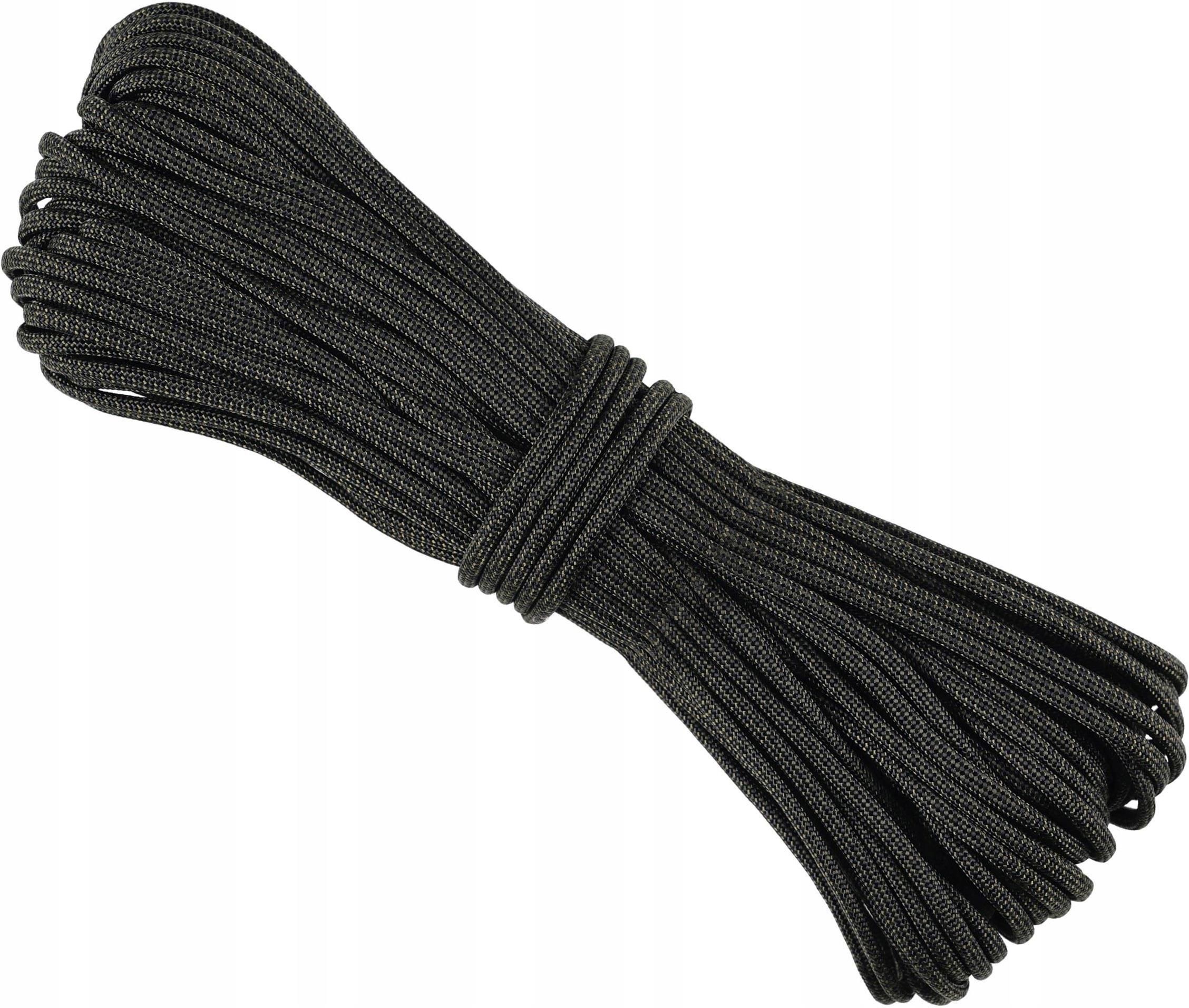 Zdjęcie Edcx Linka Paracord 550 Type Iii 30m Black Army Green Snake 30830 - Brwinów