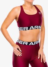 Zdjęcie Stanik sportowy Under Armour HeatGear Authentics Mid Branded Bra - cardinal/white - Baborów