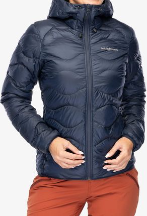 Kurtka puchowa damska Peak Performance Helium Down Hood Jacket - blue shadow/shadow