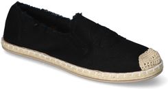Zdjęcie Espadryle damskie F03A-7 Czarne - Jedwabne