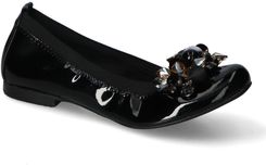 Zdjęcie Baleriny Tuomo 1175 Czarne lakier - Jedwabne