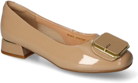 Baleriny Loretta Vitale W5303 Beżowe lakier