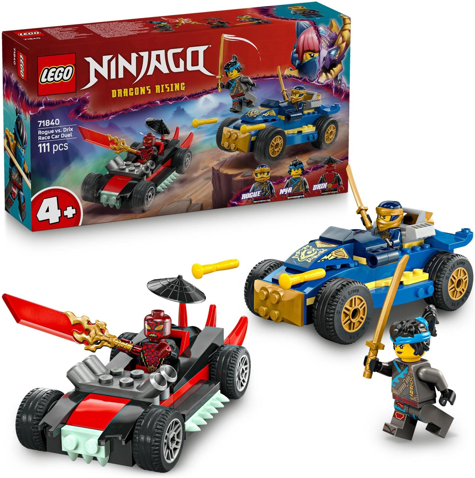 LEGO NINJAGO 71840 Pojedynek wyścigowy Rogue kontra Drix - Ceny i