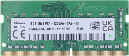 Podzespoły do laptopa Sk Hynix 16Gb 3200 1Rx8 Pc4-3200Aa Sa2-13