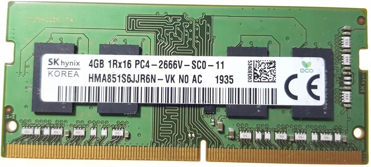 Podzespoły do laptopa Hynix So-Dimm 4Gb Ddr4 Sk Pc4-2400T Do
