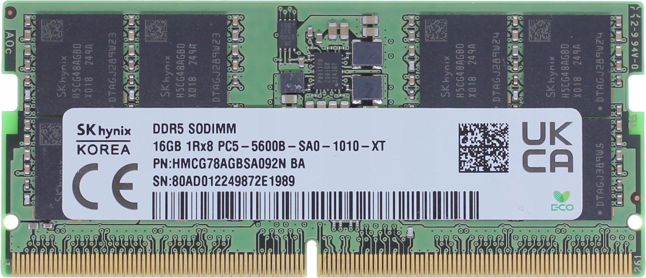 Podzespoły do laptopa Sk Hynix 16GB 5600 PC5-5600B SA0-1010-XT Ba