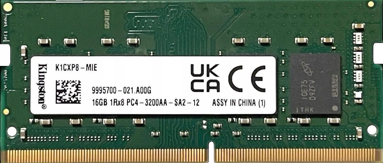 Podzespoły do laptopa Kingston 16Gb 3200 Pc4-3200Aa K1Cxp8-Mif