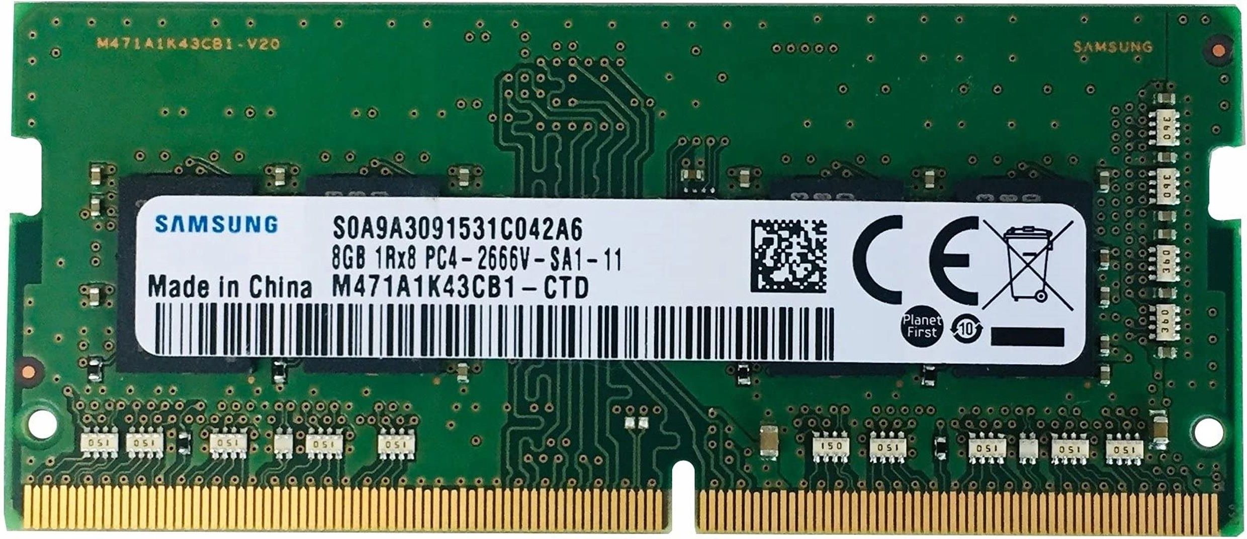 Podzespoły do laptopa Samsung Pamięć laptopa 8GB DDR4 1Rx8 PC4