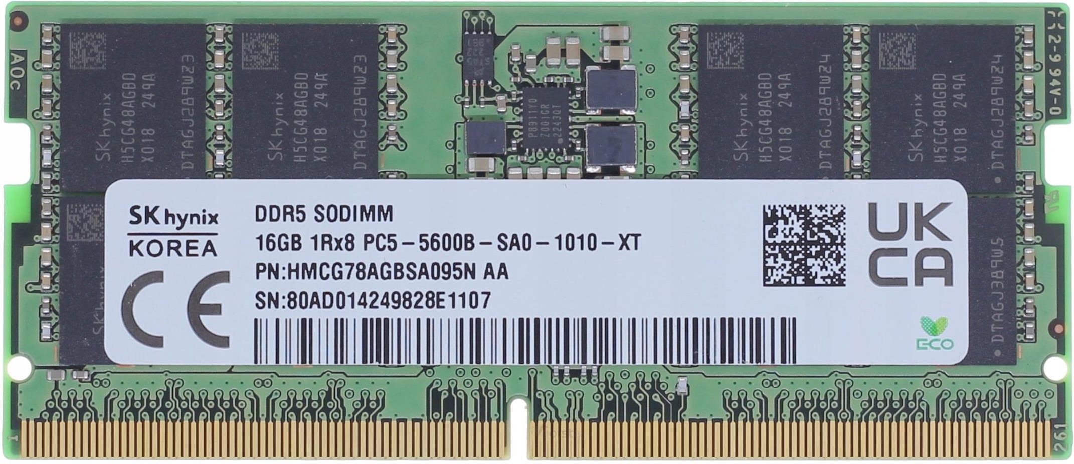 Podzespoły do laptopa Sk Hynix 16Gb 5600 Pc5-5600B Sa0-1010-Xt
