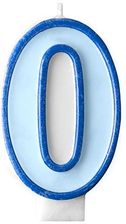 Zdjęcie Panon Świeczka Urodzinowa Cyferka 0 Niebieska 7Cm - Grodzisk Wielkopolski