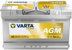 Varta Akumulator 12V 80Ah 800A Dynamic Agm Produkcja 2025 Rozruchowy