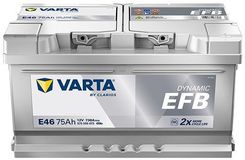 Varta Akumulator 75Ah 730A 12V Dynamic Efb E46