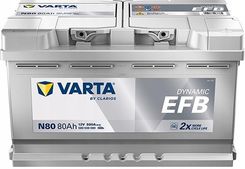Varta 80Ah 800A N80 Efb P Akumulator Opel Insignia Jeep Cherokee Bmw X3 X5