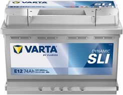 Varta Akumulator 74Ah 680A 12V Dynamic Sli E12