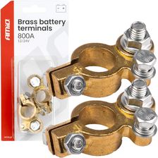 Zdjęcie Amio Klemy Zaciski Akumulatora Mosiężne 800 A 2 Szt - Cieszyn