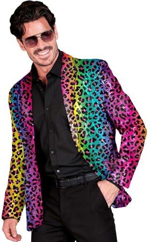 WIDMANN MILANO Party Fashion Papillon Pois Multicolore Per Uomo, Taglia Unica Adulto, Modello 28652, Giallo Con Pois Verdi Arancioni E Rosa