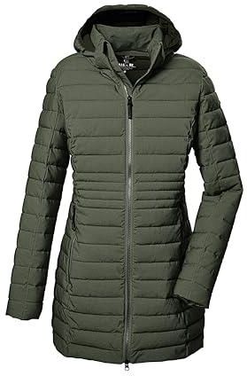 Parka in tessuto con cappuccio. Cerniera con patta antivento e chiusura