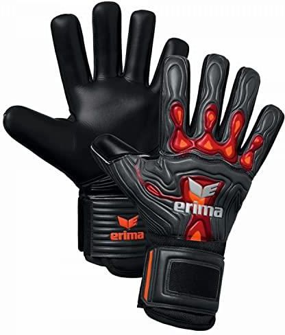 Guanti Da Portiere Erima Flex-Ray Hardground FS, Unisex Adulto, Taglio Negativo, Palmo In Lattice 3,5 Mm