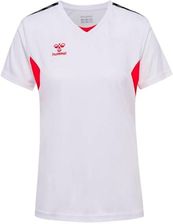 Zdjęcie Hummel Hmlauthentic Pl Jersey S/S Woman, White/True Red, Xl - Mińsk Mazowiecki