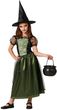 Atosa Kostium Zielonej Czarownicy Z Kapeluszem Dziewczynki Dla Dzieci 3 Do 4 Lat 74346