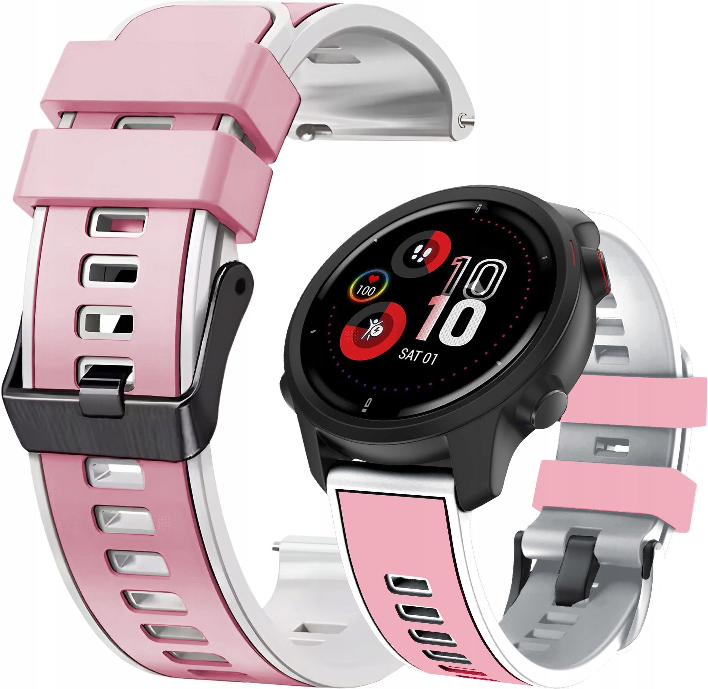 Cinturino Orologio 18mm Acciaio Inossidabile Con Sgancio Rapido | Ricambio Per Garmin Vivoactive 4s, Fossil Gen 3/4, Impermeabile, Regolabile, MN-BAND