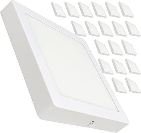 LED ATOMANT Verpakking met 20 led-plafondlampen, vierkant, 220 x 220 mm, 20 W, neutraal wit (4500 K), 1800 lumen, inclusief driver