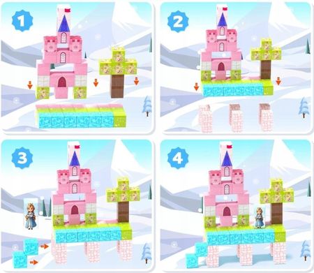 まっちゃん　３段　１２個（ショッキングピンク　６、緑　６） Martius Klocki Magnetyczne 96El Mocne Magnesy Sześciany Zamek