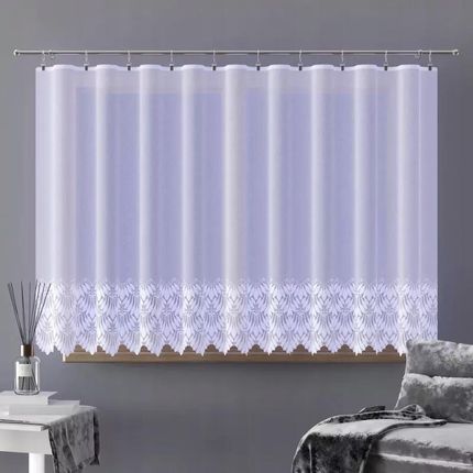 Wisan Piękna Delikatna Firanka Żakardowa Biała Do Salonu Alisma A149 250X130Cm Biały 1833221899