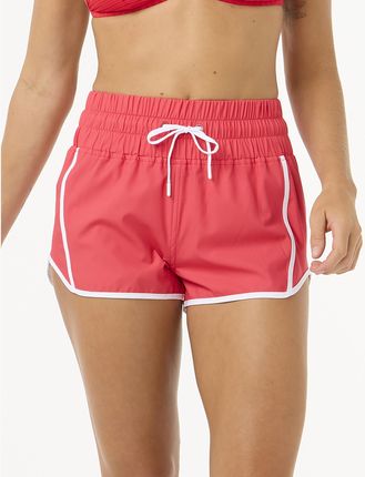 Szorty kąpielowe damskie Rip Curl High Waist Retro Volley 3" hibiscus red Wiosna 2025