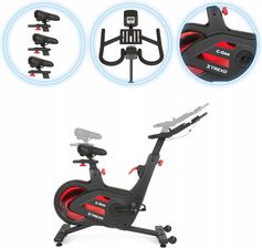 XTREXO Rower Spinningowy C One Czarny