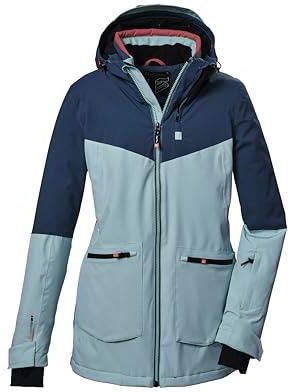 killtec jongens Ski-jack/functioneel jack met capuchon en sneeuwvanger KSW 383 BYS SKI JCKT, ocean, 116, 42096-000