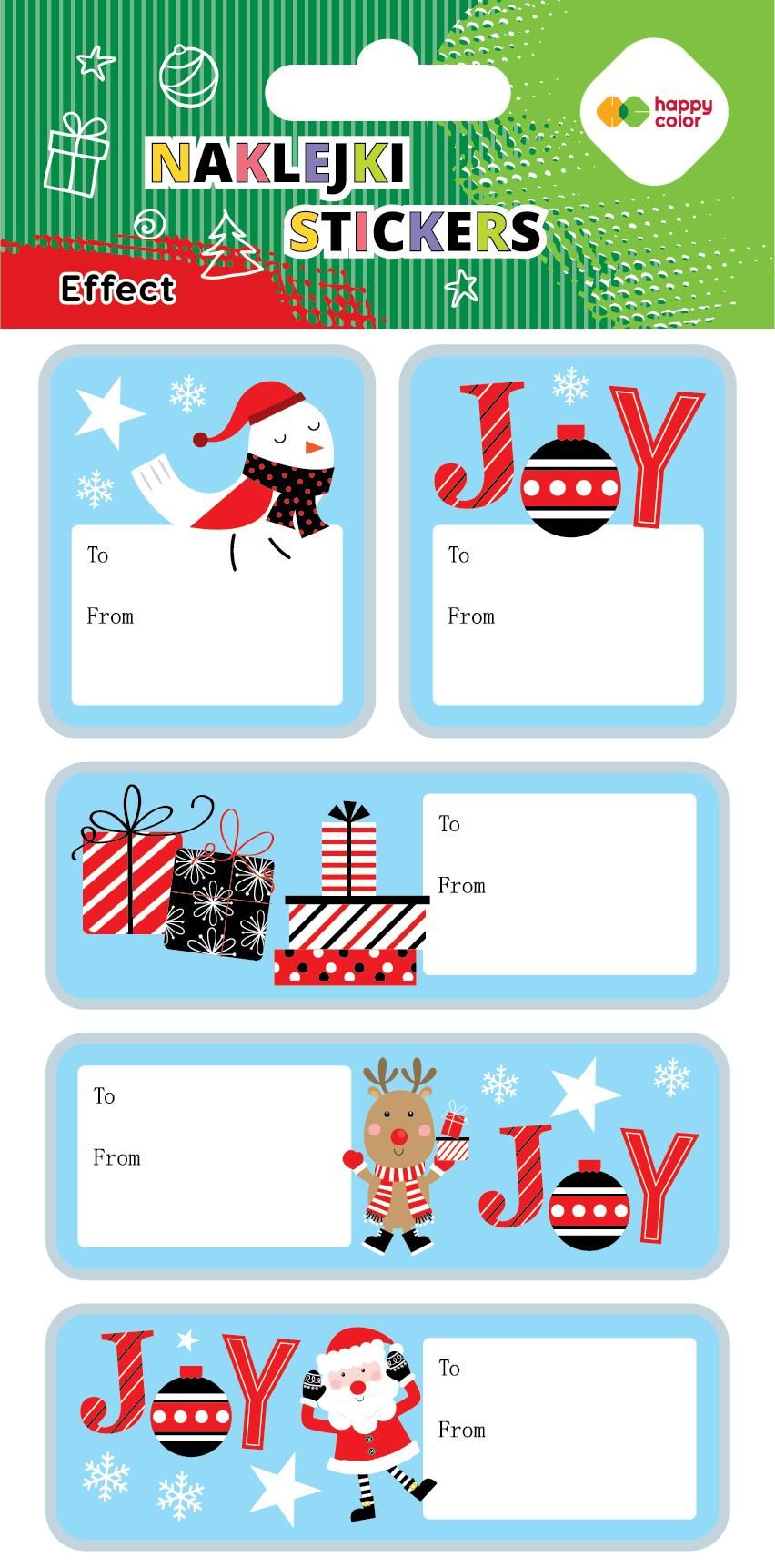 Zdjęcie Happy Color Naklejki Xmas Effect- Joy Tag - Niemcza