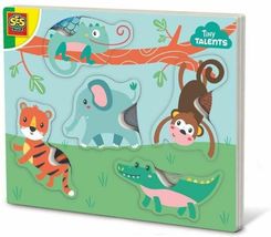 Zdjęcie Ses Puzzle Drewniane Ze Zwierzętami Do Dotykania - Malbork