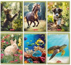 Zdjęcie Herlitz Zeszyt Animals A5 16 Kratek Kratka Kolorowa - Koluszki