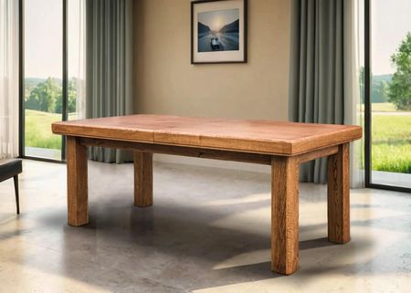 Stół Lyon dębowy 200x100 + 2x50 cm