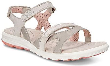ECCO Cruise Ii Płaskie sandały Kobiety, Beżowy Siver Grey Gravel Rose Dust, 40 EU