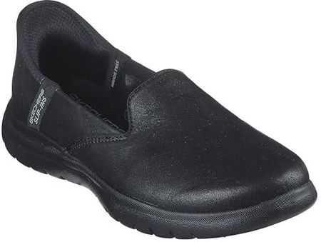 Skechers Damskie mokasyny wsuwane, Czarny, 39.5 EU