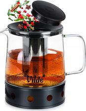 Zdjęcie Vilde Dzbanek Z Zaparzaczem Do Herbaty Szklany Żaroodporny Podgrzewaczem 1,5L - Konstancin-Jeziorna