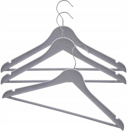Orion Wieszaki Na Ubrania Szare Obrotowe 42,5x24cm 3szt.