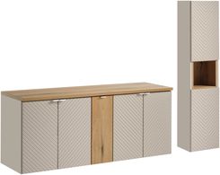 Zdjęcie Comad Zestaw Meblowy 140Cm Z Blatem I Szafką Wysoką Set-Vic B Oak D Hc - Działoszyn