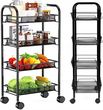 Maibang Mobilny Regał Kuchenny Łazienkowy Stolik Na Kółkach Metalowy Wózek 4 (MBG2185)