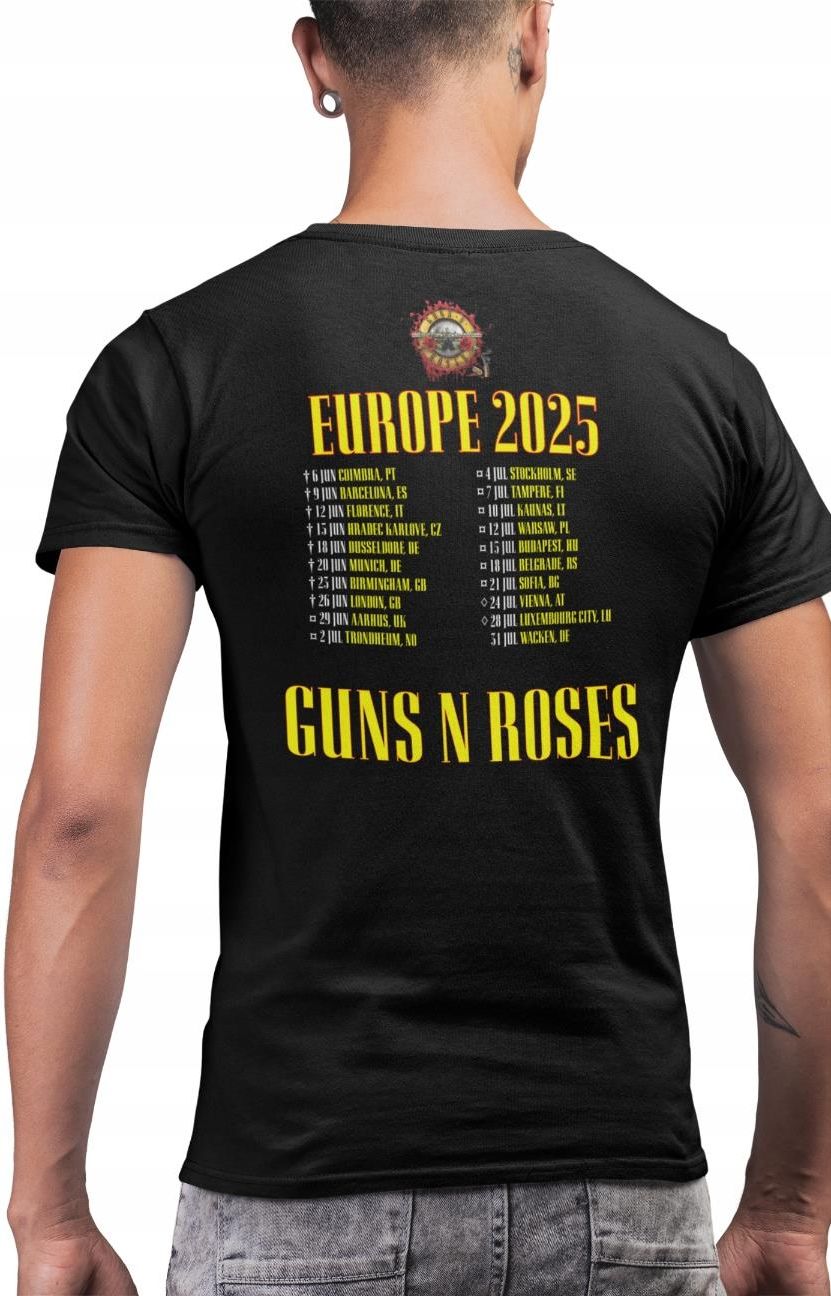 Guns N Roses Koszulka T-Shirt Tour 2025 Pge Narodowy Warszawa