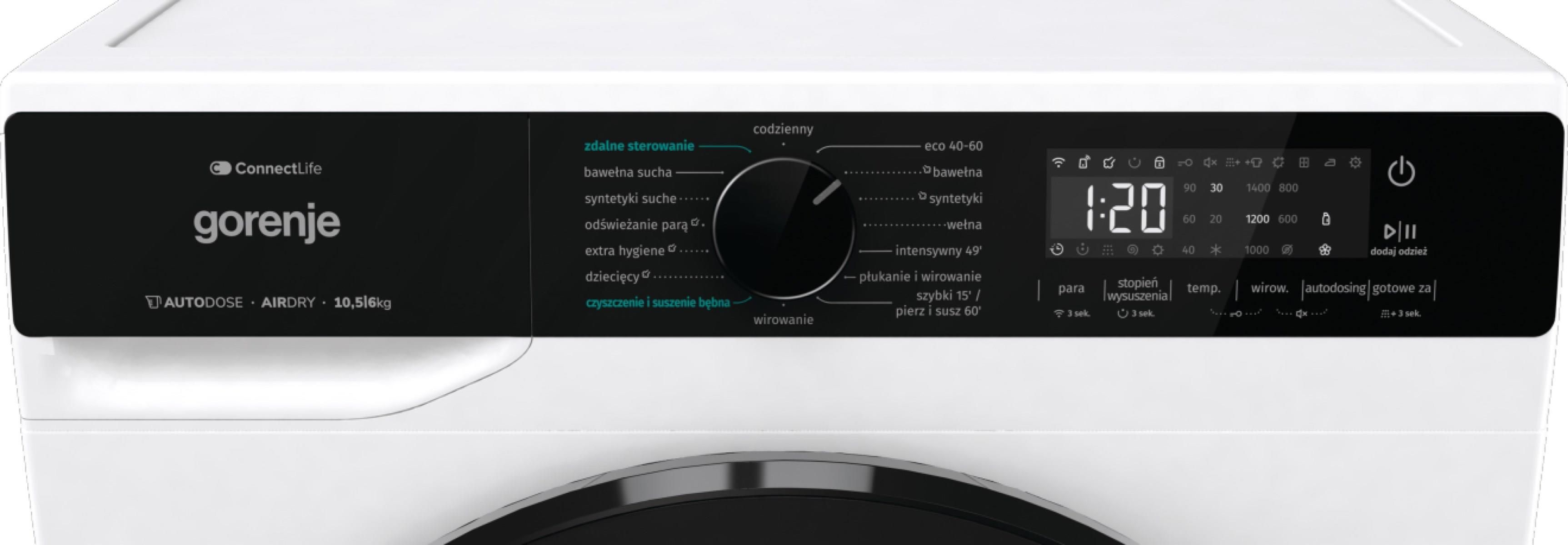 фото Прально-сушильна машина автоматична Gorenje WD2PA1X64ADAAW