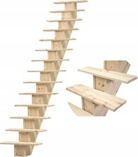 Zdjęcie Kornik Schody Sosnowe Jednobelkowe Zębinowe 300cm - Śrem