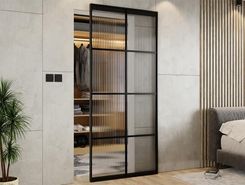 Zdjęcie Galakor Drzwi Szklane Przesuwne Magic Flutez 112,5cm - Krobia