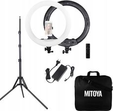 Zdjęcie Lampa LED Ring MITOYA MTY-18C 45cm + Statyw 185cm - Nowy Dwór Mazowiecki