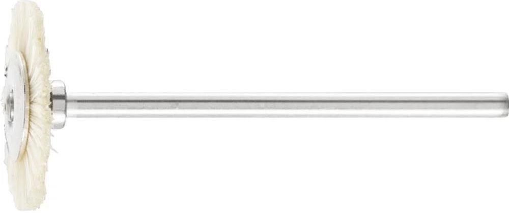 Lot De 10 Brosses Rondes PFERD – Tige 2,34 Mm – Diamètre 19 Mm – Poils Naturels – Pour Métaux Et Bois