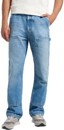 Lee Męskie dżinsy Double Knee Carpenter, luźne proste nogawki, skatepark, 33W / 34L [esnt]