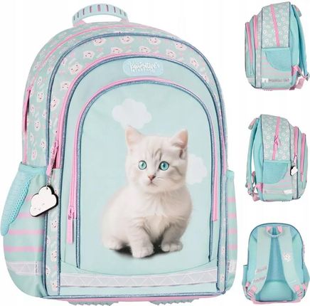 Starpak Plecak Szkolny Tornister Dla Dziewczynki Kot